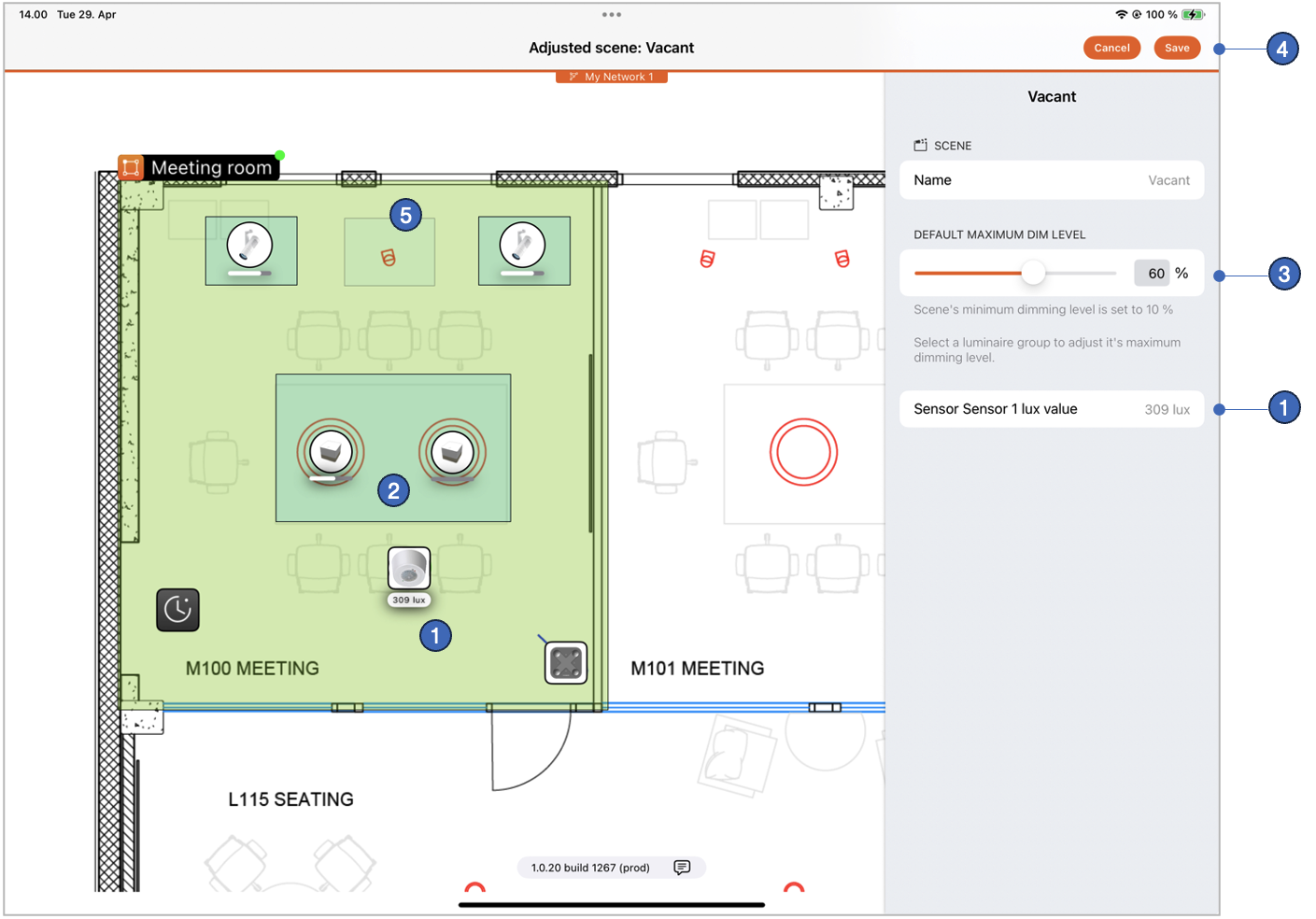 Daylight control adjustment on iOS
