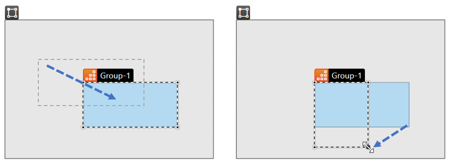 Editing Groups in the Layout