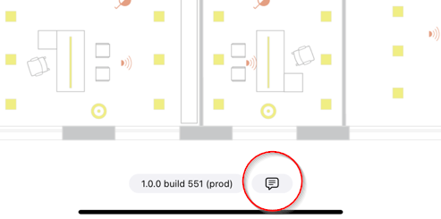 Feedback button on iOS