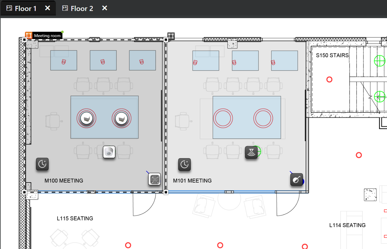 Screen shot of Main Workspace