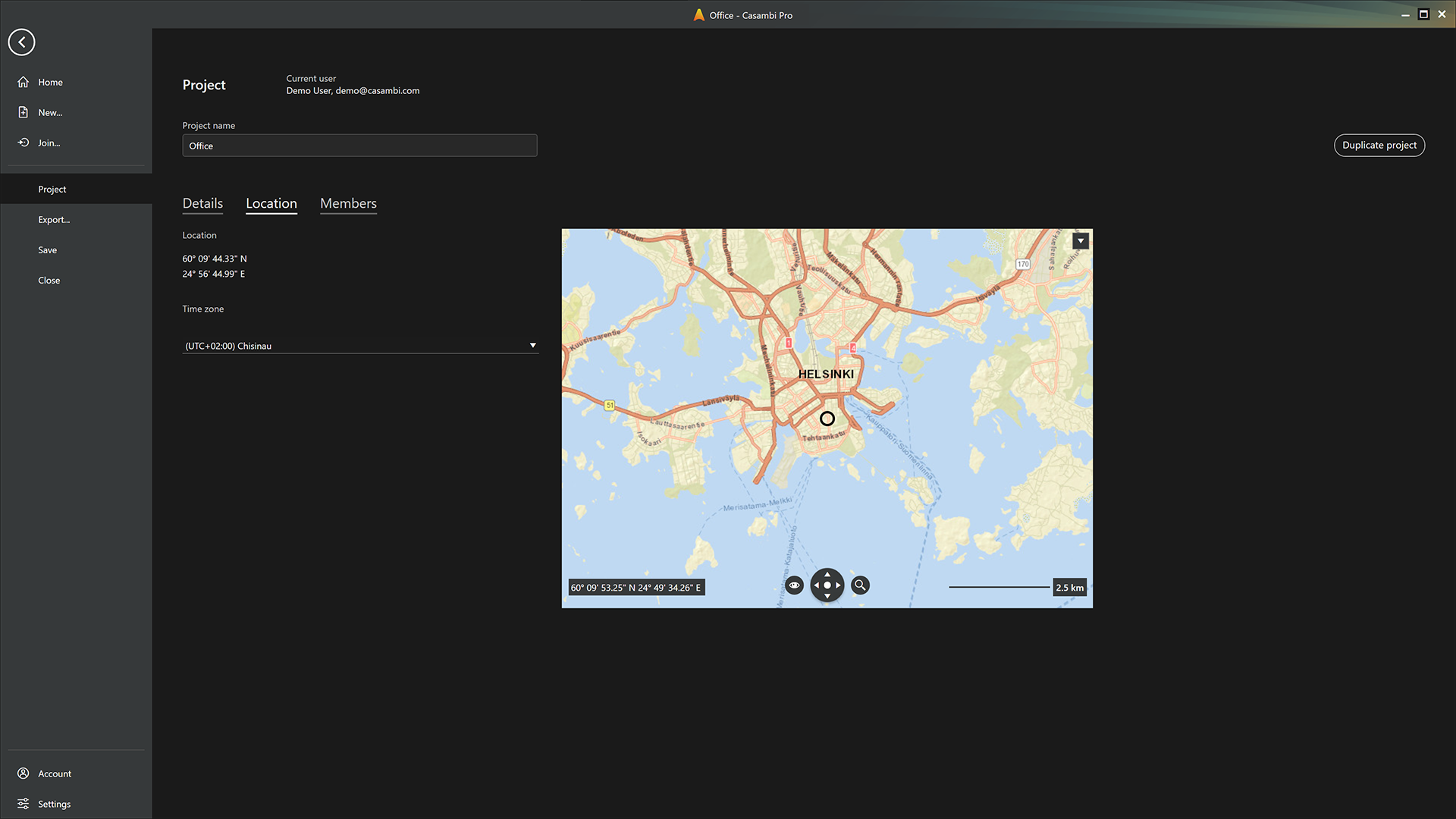 Location Tab