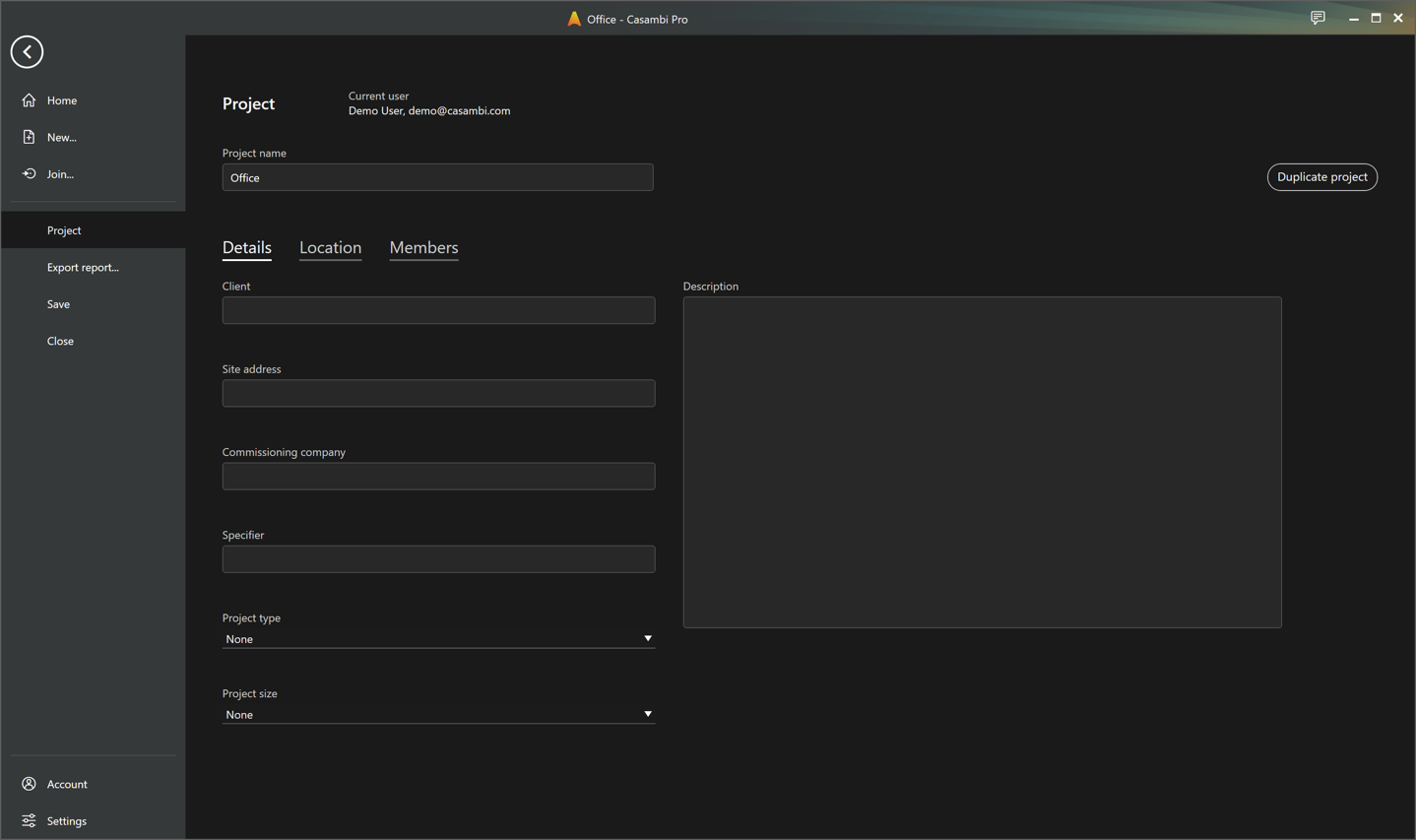 Project Details Windows