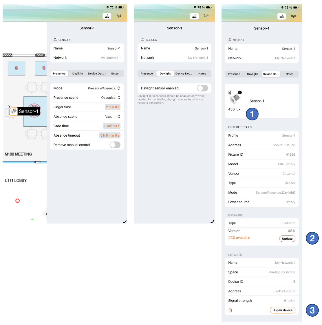 Sensor Properties on iOS