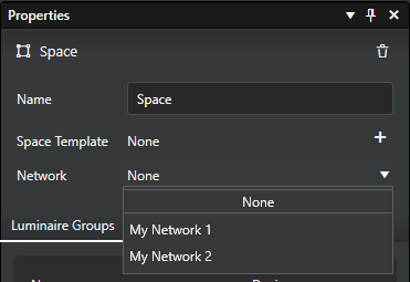 Linking spaces to networks on Windows